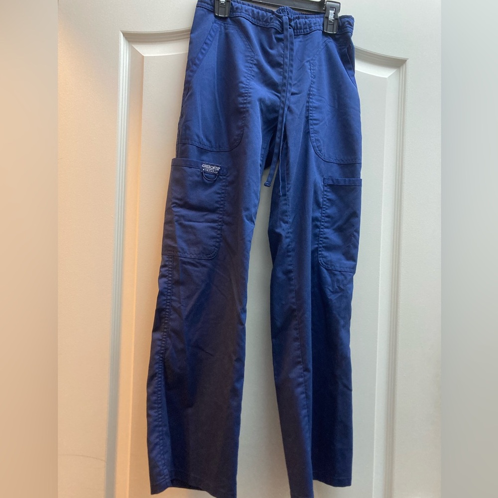 Bundle of 3 Scrub bottoms - Cherokee Women’s Revolution Navy Drawstring Pants